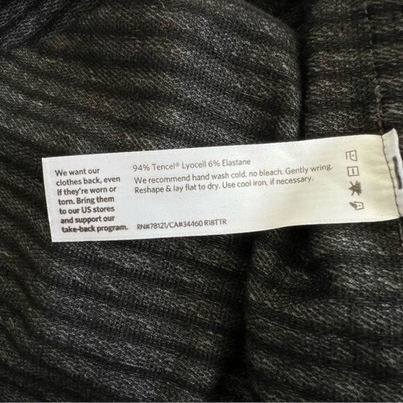 EILEEN FISHER Boat-neck Striped Top - XS - Picture 8 of 8